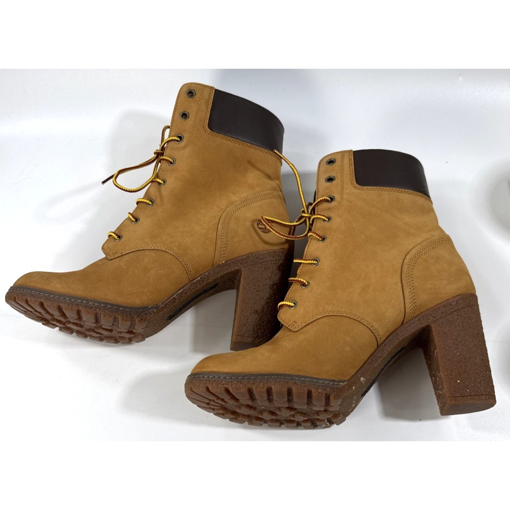 Timberland Tillston Wheat Nubuck Ankle Boots Womens Size 10 New - Picture 3 of 10